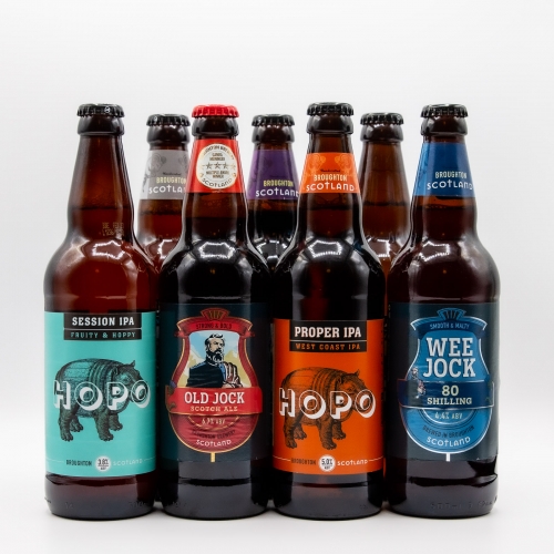 selection of real ales featuring one non alcoholic beer